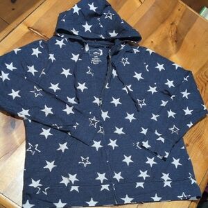 Sonoma Blue and Beige Hoodie